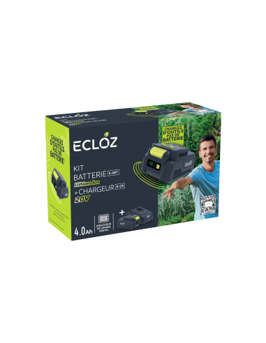 Kit batterie et chargeur 20V 4Ah - ECLOZ ECLOZ Accessoires et entretien