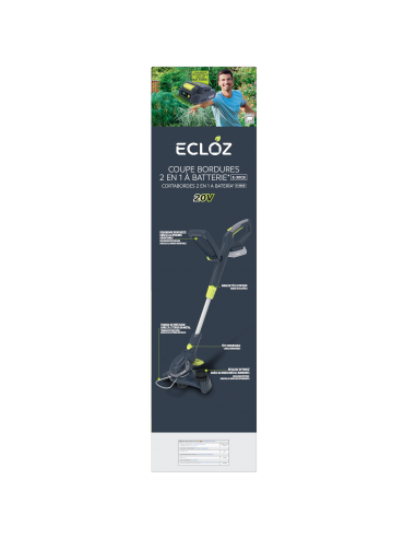 Coupe Bordure 25 cm sur batterie 20V - ECLOZ ECLOZ Coupe-bordure