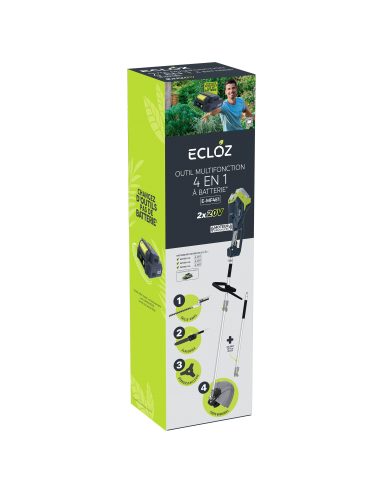 Outil multifonctions 4 en 1 sur Batterie 2 x 20V - ECLOZ ECLOZ Tronçonneuse