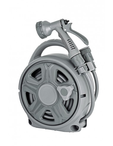 Dévidoir portable avec tuyau de 10m - ECLOZ ECLOZ Dévidoir et enrouleur de tuyau