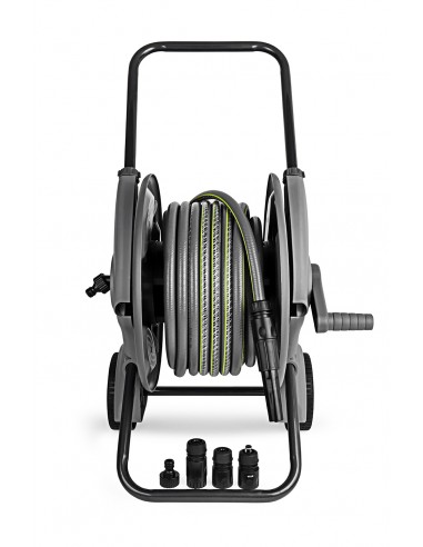 Dévidoir sur roues avec tuyau de 25m x Ø 12,5mm - ECLOZ ECLOZ Dévidoir et enrouleur de tuyau
