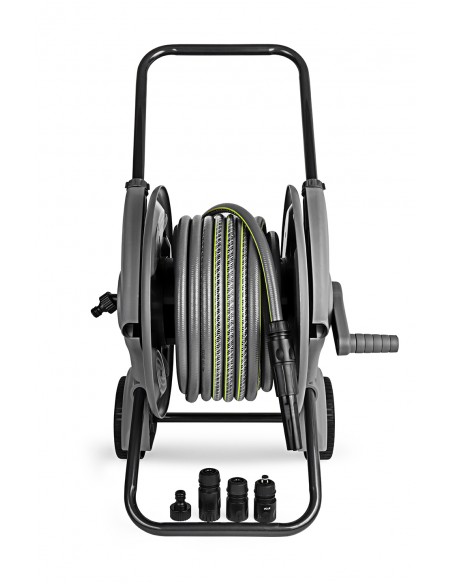 Dévidoir sur roues avec tuyau de 25m x Ø 12,5mm - ECLOZ ECLOZ Dévidoir et enrouleur de tuyau