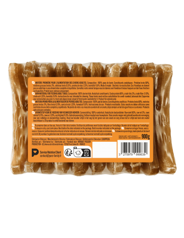 Os pressés à mâcher x 10 chien moyen - Pure Family Pure Family Os à mâcher