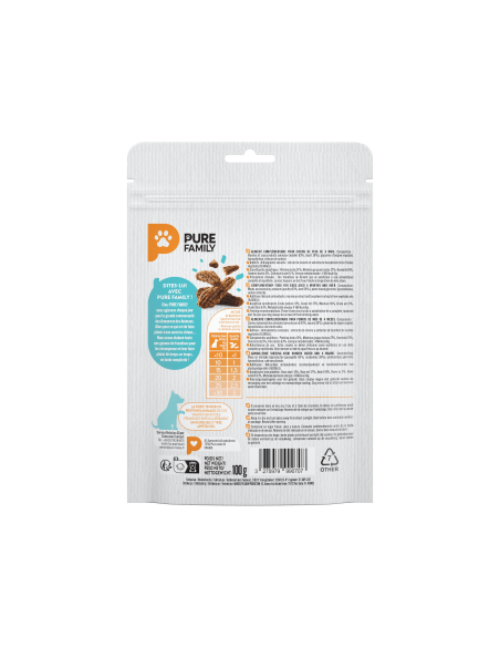Snacks au Bœuf Sachet 100 g - Pure Family Pure Family Biscuit friandise