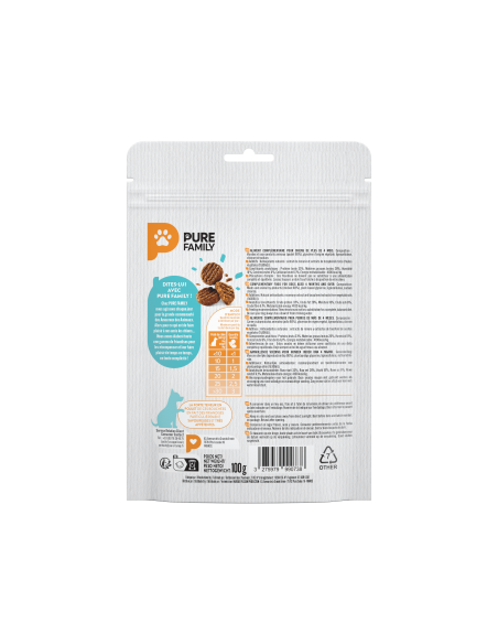 Snacks au Poulet Sachet 100 g - Pure Family Pure Family Biscuit friandise