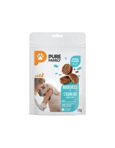 Bouchées à l'Agneau Sachet 100 g - Pure Family Pure Family Biscuit friandise