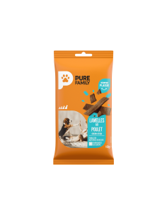 Lamelles au Poulet Sachet 180 g - Pure Family Pure Family Biscuit friandise
