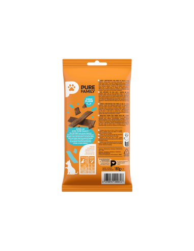 Lamelles au Poulet Sachet 180 g - Pure Family Pure Family Biscuit friandise