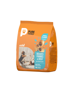 Biscuits Fourrés au Bœuf Sachet 400 g - Pure Family Pure Family Biscuit friandise 2