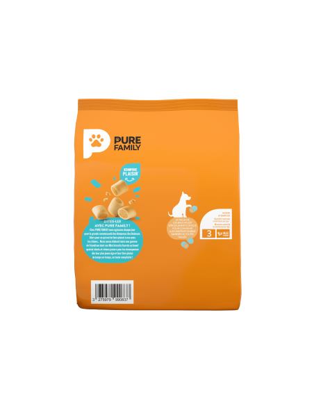 Biscuits Fourrés au Bœuf Sachet 400 g Chiot - Pure Family Pure Family Biscuit friandise