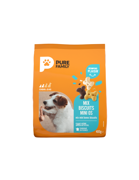 Mix Biscuits Mini Os Sachet 400 g - Pure Family Pure Family Biscuit friandise