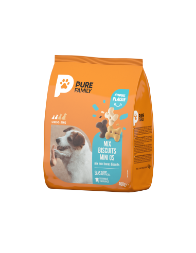 Mix Biscuits Mini Os Sachet 400 g - Pure Family Pure Family Biscuit friandise