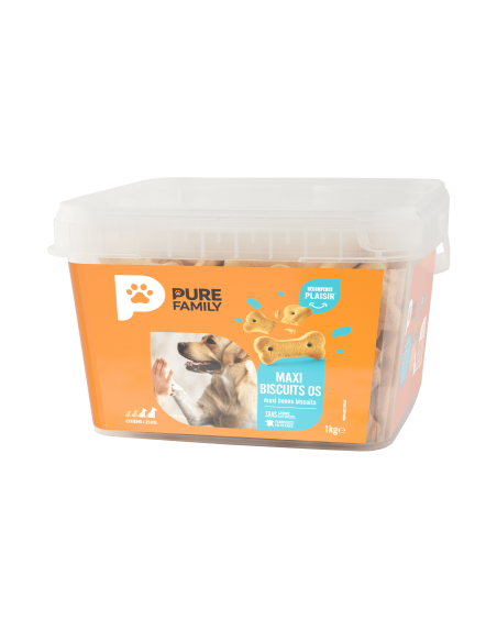 Biscuits Fourrés au Bœuf Seau 1 kg - Pure Family Pure Family Biscuit friandise
