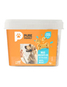 Biscuits Fourrés au Bœuf Seau 1 kg - Pure Family Pure Family Biscuit friandise