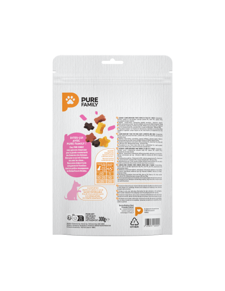 Mini Os & Mini Étoiles 140 g - Pure Family Pure Family Biscuit friandise