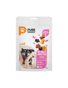 Mini Os & Mini Étoiles 140 g - Pure Family Pure Family Biscuit friandise
