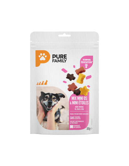 Mini Os & Mini Étoiles 140 g - Pure Family Pure Family Biscuit friandise