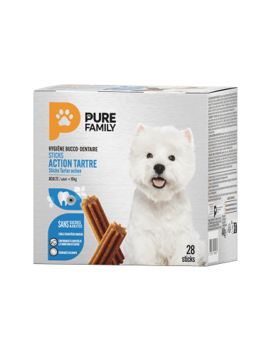 Stick Action Tartre petit chien x28 - Pure Family Pure Family Friandise bucco-dentaire