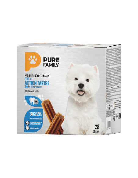 Stick Action Tartre petit chien x28 - Pure Family Pure Family Friandise bucco-dentaire