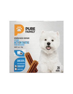 Stick Action Tartre petit chien x28 - Pure Family Pure Family Friandise bucco-dentaire