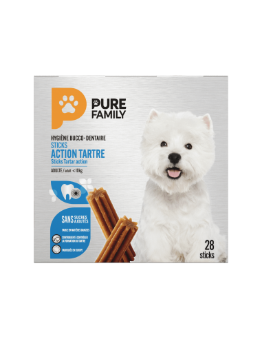 Stick Action Tartre petit chien x28 - Pure Family Pure Family Friandise bucco-dentaire