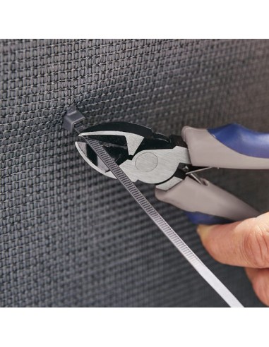 50 colliers de fixation gris - ECLOZ ECLOZ Accessoires pour clôture, bordure et occultation