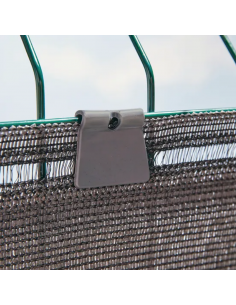 Lot de 20 fixations grises pour Brise vue - ECLOZ ECLOZ Accessoires pour clôture, bordure et occultation 2