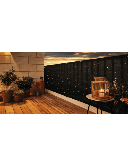 Brise vue L.3 x H.1 m avec LED intégrées - ECLOZ ECLOZ Occultation, canisse et treillage