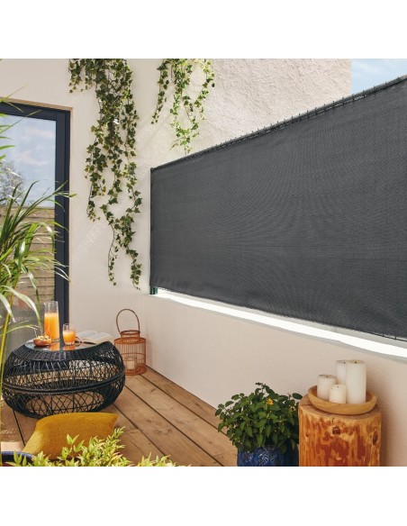 Brise vue L.5 x H.1 m en PHED PLUS gris - ECLOZ ECLOZ Occultation, canisse et treillage