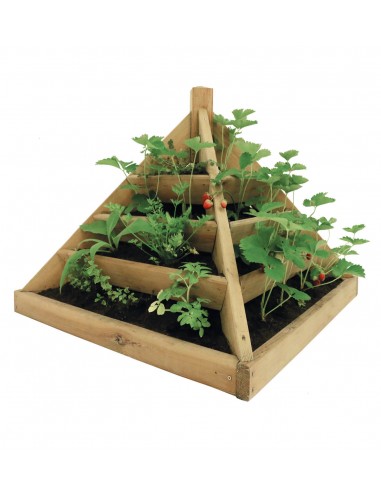 Carré potager Pyramide MAYA L.80 x l.80 x H.76 cm  Carrés potager en bois