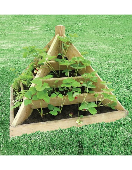 Carré potager Pyramide MAYA L.80 x l.80 x H.76 cm  Carrés potager en bois