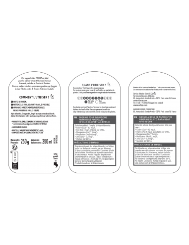 Engrais Plantes Vertes et Fleuries Spray 250ml - ECLOZ ECLOZ Engrais spécifique