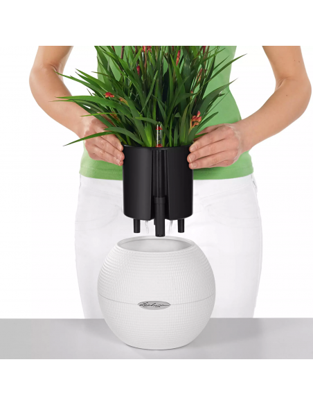 Pot à réserve d'eau Puro Color Ø20 cm Blanc - Lechuza Lechuza Pot à réserve d'eau