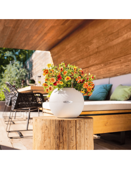 Pot à réserve d'eau Puro Color Ø20 cm Blanc - Lechuza Lechuza Pot à réserve d'eau