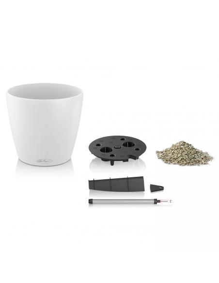 Pot à réserve d'eau Classico Color Ø18 cm Blanc - Lechuza Lechuza Pot à réserve d'eau