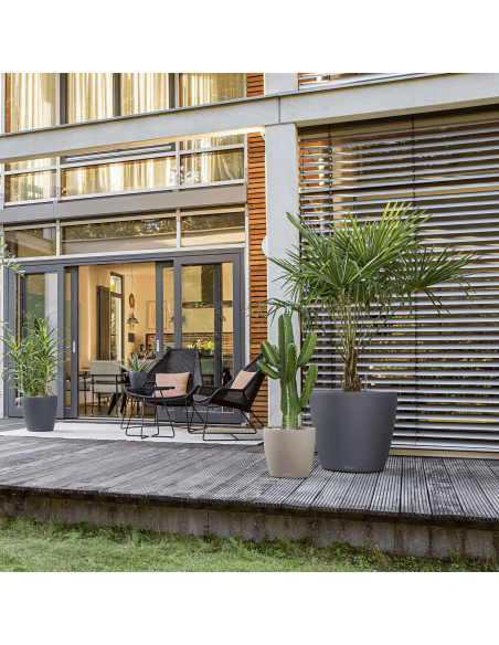 Pot à réserve d'eau Classico Color Ø28 cm Gris - Lechuza Lechuza Pot à réserve d'eau