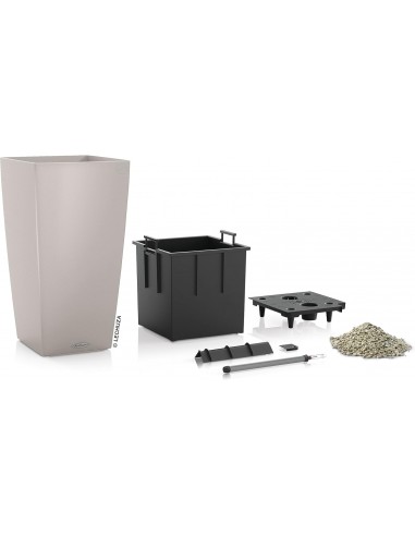 Pot à réserve d'eau Cubico Color 30 cm Gris - Lechuza Lechuza Pot à réserve d'eau