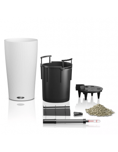 Pot à réserve d'eau Cilindro Color 23 cm Blanc - Lechuza Lechuza Pot à réserve d'eau