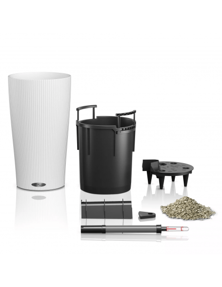 Pot à réserve d'eau Cilindro Color 23 cm Blanc - Lechuza Lechuza Pot à réserve d'eau