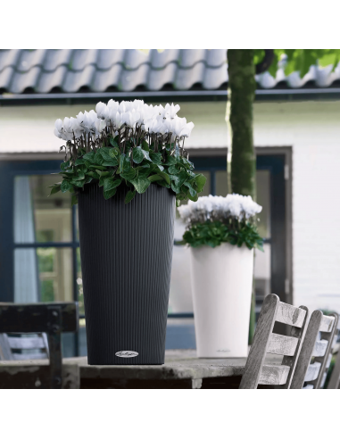 Pot à réserve d'eau Cilindro Color 23 cm Gris Ardoise - Lechuza Lechuza Pot à réserve d'eau