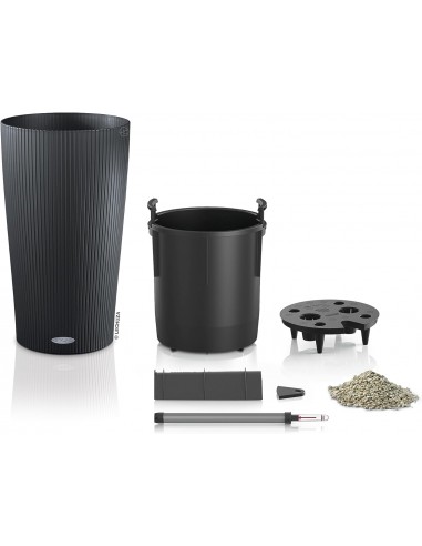 Pot à réserve d'eau Cilindro Color 23 cm Gris Ardoise - Lechuza Lechuza Pot à réserve d'eau