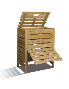 Composteur en bois 400L  Composteur