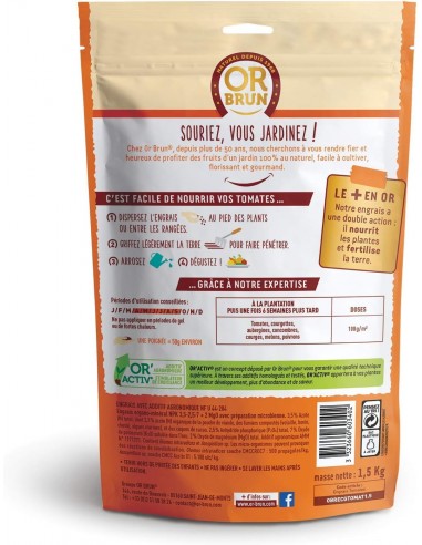 Engrais granulés tomates 1,5kg - Or brun Or Brun Engrais spécifique