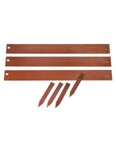 Bordure en Acier Corten 91.4cm Lot de 3 + 4 Ancres - Ubbink Ubbink Bordures 2