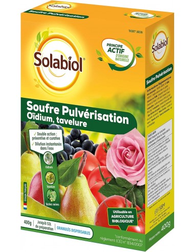 Soufre Pulvérisation 400g - Solabiol Solabiol Soin des plantes