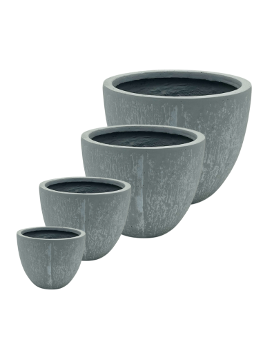 Pot Derby 04E Gris clair - NDT NDT Pot et bac en fibre rond