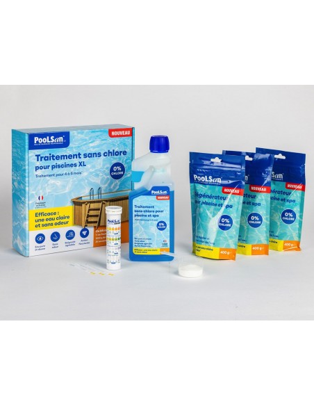 Kit de traitement grande piscine - PoolSan® PoolSan® Produits d'entretien de piscine