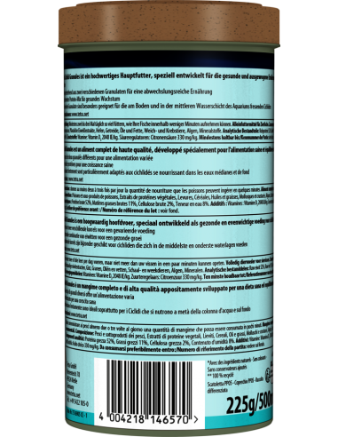 Cichlid granulés 500ml - Tetra Tetra Eau chaude