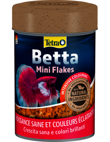 Betta Mini Flakes 85ml - Tetra Tetra Eau chaude