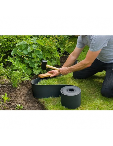 Bordure H.7,5 cm x L.10m noir - Ubbink Ubbink Bordures